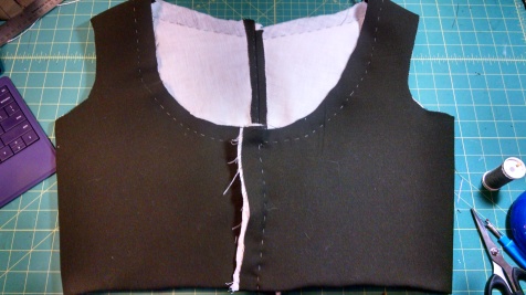 bodice lined