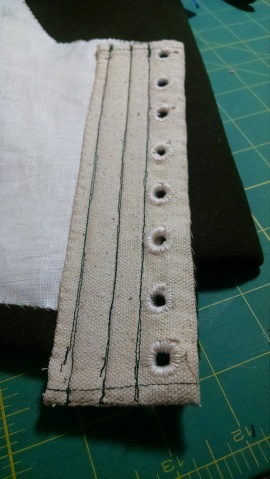 lacing strip sewing