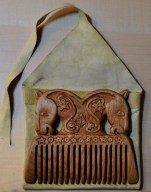 A comb carved out of Alder wood in the style of 10th century Kohln.